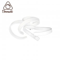 LED полилей 6335/4 80W 3-white димируем с дистанционно управление бял