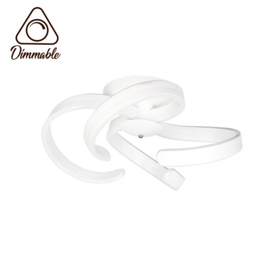 LED полилей 6335/4 80W 3-white димируем с дистанционно управление бял