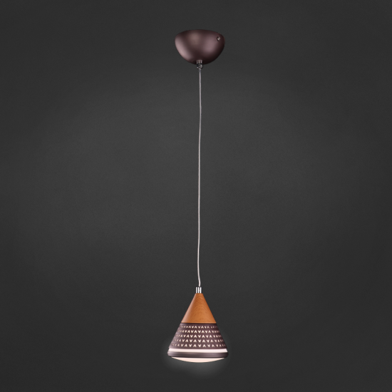LED полилей P6035-1 10W 4000K черно + златисто