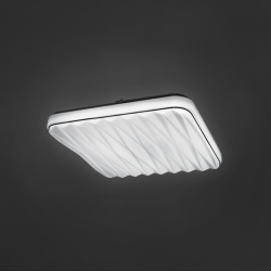 LED плафон 6140F 24W 3-white IP20 39x39см бял