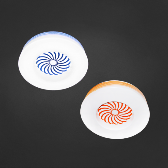 LED плафон 8340 36W 3-white IP20 ф50см бяло + оранжево