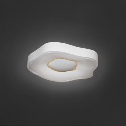 LED плафон X8030L 70W 3-white IP20 ф80см бял + златисто