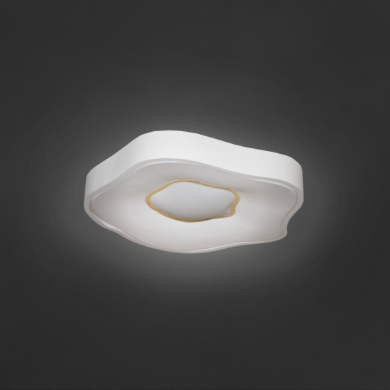 LED плафон X8030L 70W 3-white IP20 ф80см бял + златисто