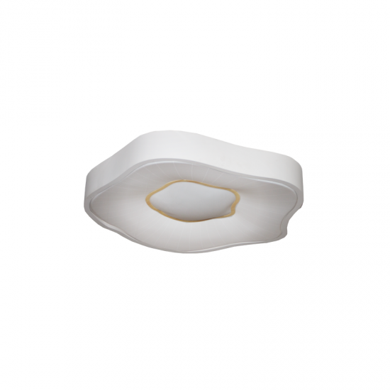 LED плафон X8030L 70W 3-white IP20 ф80см бял + златисто