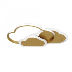 LED плафон CLOUDS 5227 55W 3-white бяло + медено