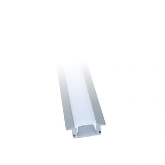 Алуминиев профил с PVC разсейвател СС 031 25х7мм за LED лента