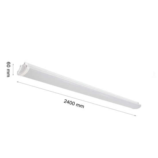 LED линеен осветител Navi 6623 IP54 120W 6000K 13000Lm 243см