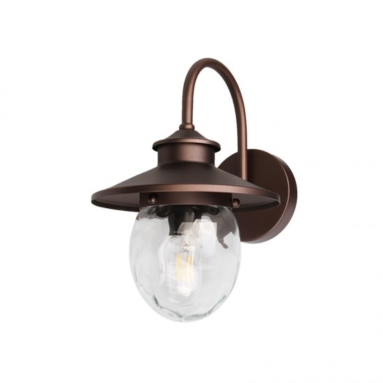 Градински фенер Iron 2191 стенен 1хE27 max 40W IP44 кафяв
