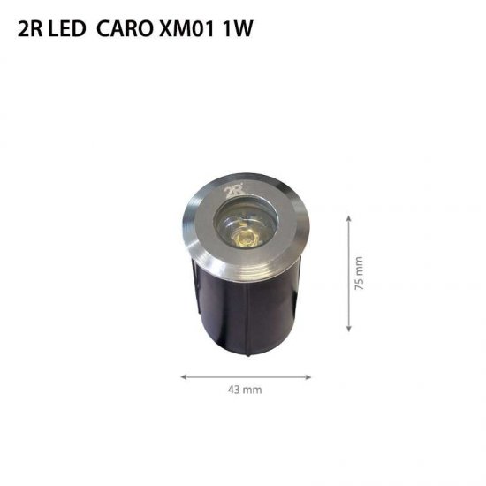 LED Луна подова Caro XM01 IP65 1W 4000К 100Lm DC12V кръгла