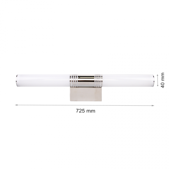 LED аплик за баня 6712 14W 4000K IP44 72см с ключ