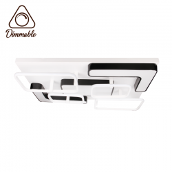 LED полилей 6110/L 198W 3-white димируем с дистанционно управление черно и бяло