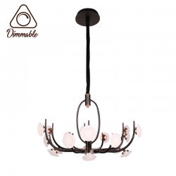 LED полилей 7011/18L 108W 4000К димируем с дистанционно управление черен