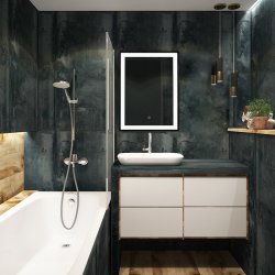 LED огледало за баня 16017S 37W 3-white touch + димиране