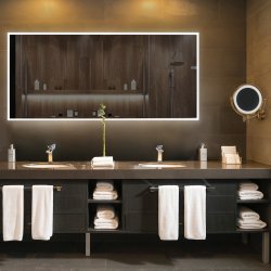 LED огледало за баня 18001 45W 6400K touch + димиране