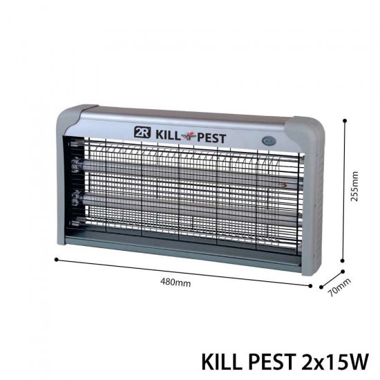 Лампа против насекоми KILL PEST 2х15W 230V IP20