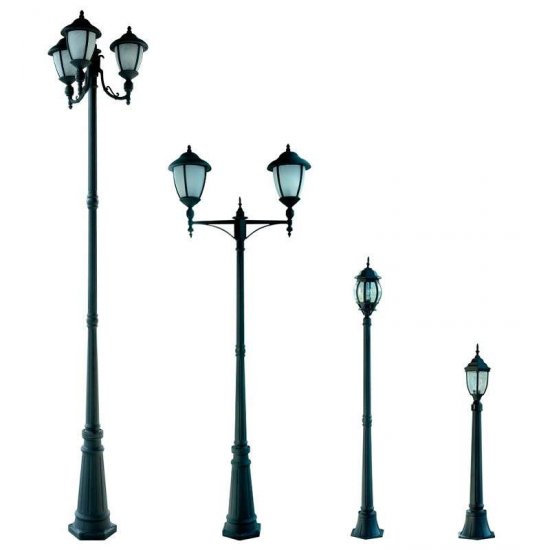 Стълб 2R VENICE 130 черен