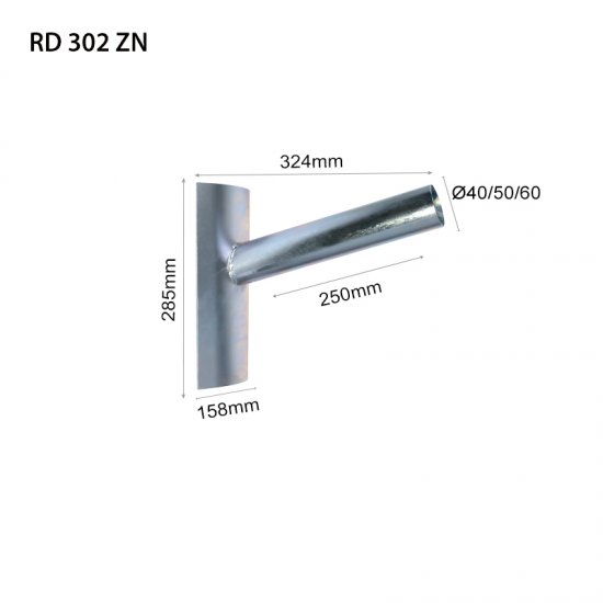 Рогатка за стълб RD 302 ZN поцинкована