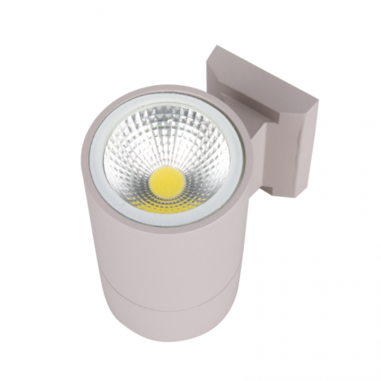 LED фасадно тяло Barsa R 1x10W 4000K 1000Lm IP65 сиво