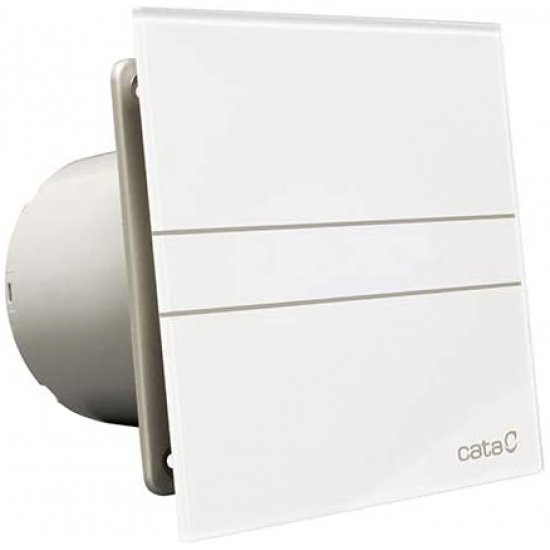 Вентилатор за баня с таймер CATA E-120 GT 15W Ø120мм 210 м3/ч 33dB 170х170мм стъкло