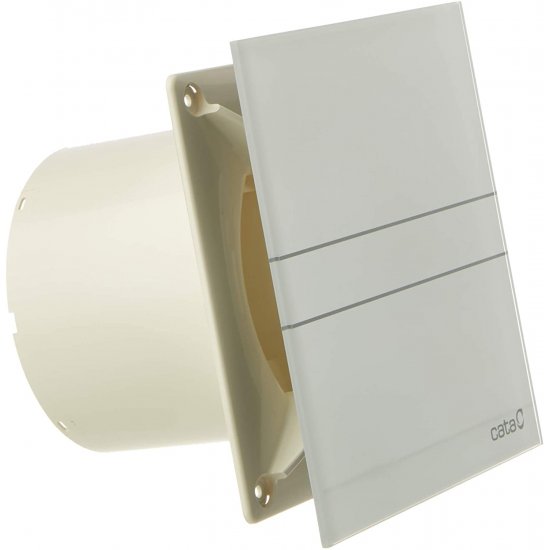 Вентилатор за баня с таймер CATA E-120 GT 15W Ø120мм 210 м3/ч 33dB 170х170мм стъкло
