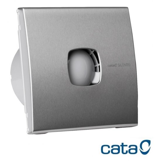 Вентилатор за баня CATA SILENTIS 12 20W Ø120мм 190м3/ч 39dB с клапа 170х170мм бял