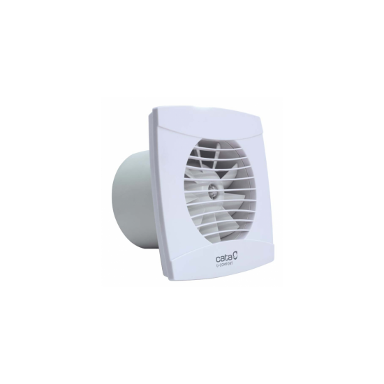 Вентилатор за баня CATA U Comfort-10 INOX 8W Ø100мм 110м3/ч 26dB с клапа 150х150мм ултра тих сребрист