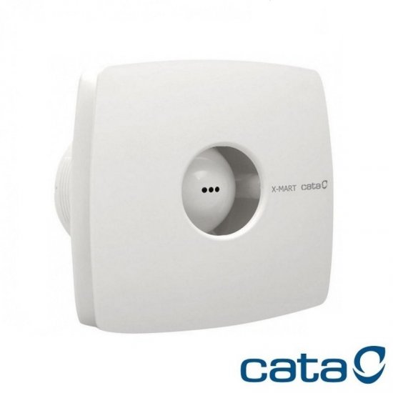 Вентилатор за баня CATA X-MART 12 20W Ø120мм 190м3/ч 40dB с клапа 170х170мм бял