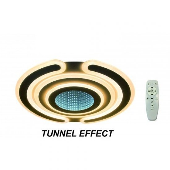 LED плафон TUNNEL EFFECT 110W 3-white 8800Lм димируем с дистанционно управление