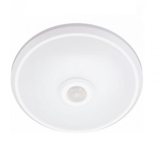 LED плафон със сензор16W 6000К 1150Lm IP20 ф25 см бял