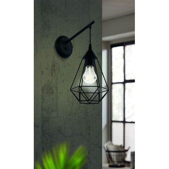Аплик LOFT TARBES E27 max 1х60W IP20 черен