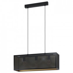 Пендел SALLICANO 3хE27 max 3х40W IP20 черно + златно