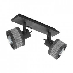 Спот TURROCK 2хE27 max 2х28W IP20 черен + сива патина