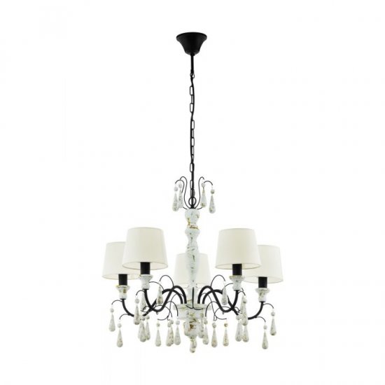 Полилей COTTAGE CHIC CHALTISHAM 1 5хE14 max 5х40W IP20 кафяво, черно и бежово