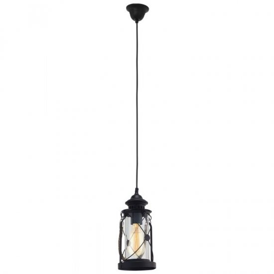 Пендел COTTAGE CHIC BRADFORD E27 max 60W IP20 черен