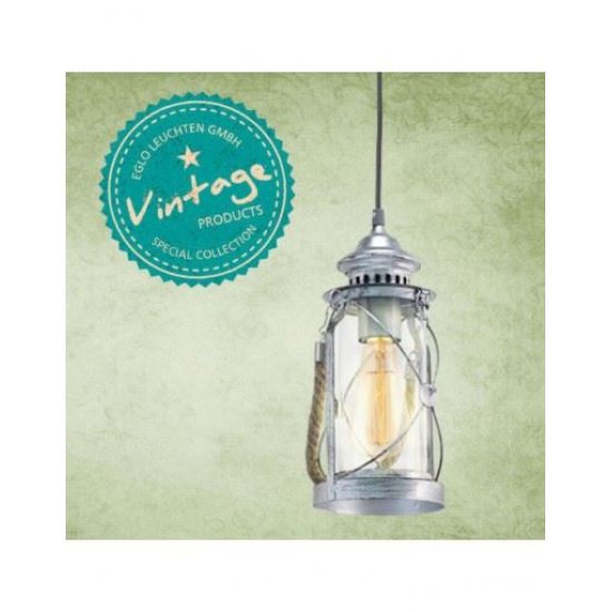 Пендел COTTAGE CHIC BRADFORD E27 max 60W IP20 антично сребристо