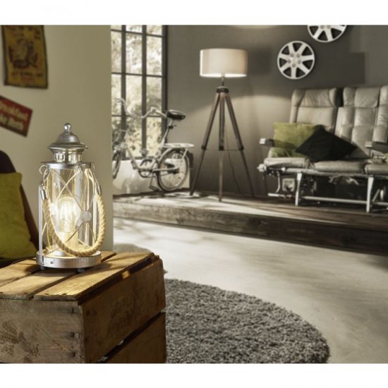Настолна лампа COTTAGE CHIC BRADFORD E27 max 60W IP20 антично сребристо