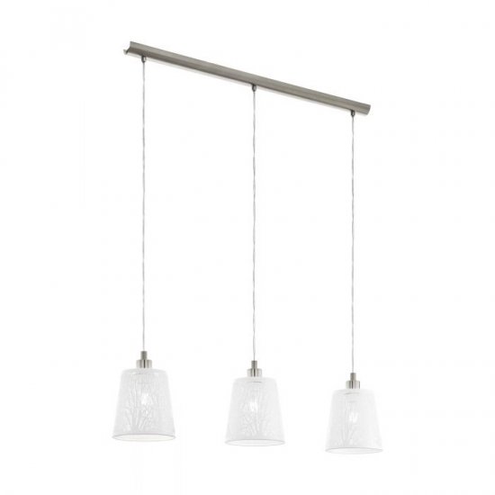 Пендел COTTAGE CHIC HAMBLETON 3хE27 max 3х60W IP20 бял