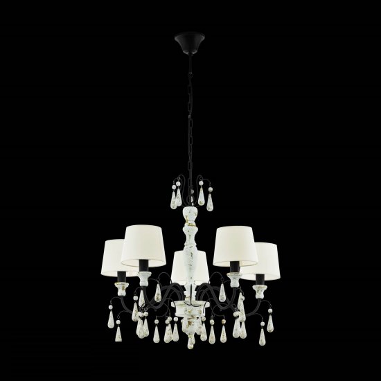 Полилей COTTAGE CHIC CHALTISHAM 1 5хE14 max 5х40W IP20 кафяво, черно и бежово