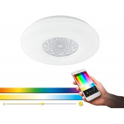 LED плафон EGLO CONNECT CAPASSO-C 17W RGB + 3-white 2100Lm IP20 димируем бял