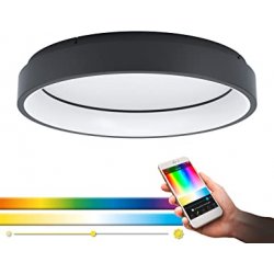LED плафон EGLO CONNECT MARGHERA-C 27W RGB + 3-white 3200Lm IP20 димируем черен