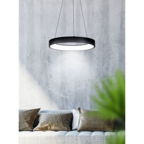 LED пендел EGLO CONNECT MARGHERA-C 27W RGB + 3-white 3200Lm IP20 димируем черен