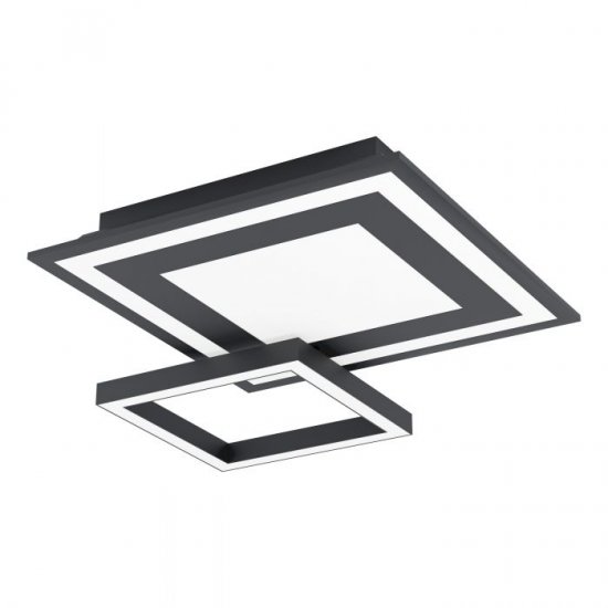 LED плафон EGLO CONNECT SAVATARILA-C 20W RGB + 3-white 2750Lm IP20 димируем черен
