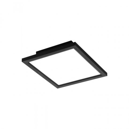 LED плафон EGLO CONNECT SALOBRENA-C 30х30см 16W RGB + 3-white 2000Lm IP20 димируем черен + дистанционно управление