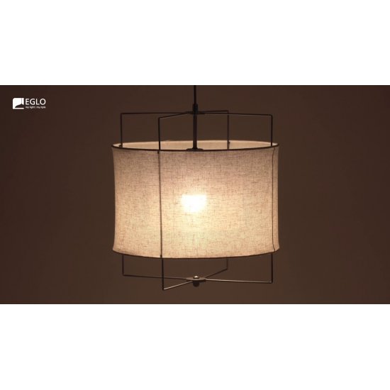Пендел ETHNO ELEGANCE BRIDEKIRK E27 max 40W IP20 черно + бежово