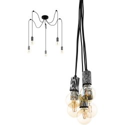 Пендел ETHNO ELEGANCE COULSDON 5xE27 max 5x10W (LED) IP20 черен