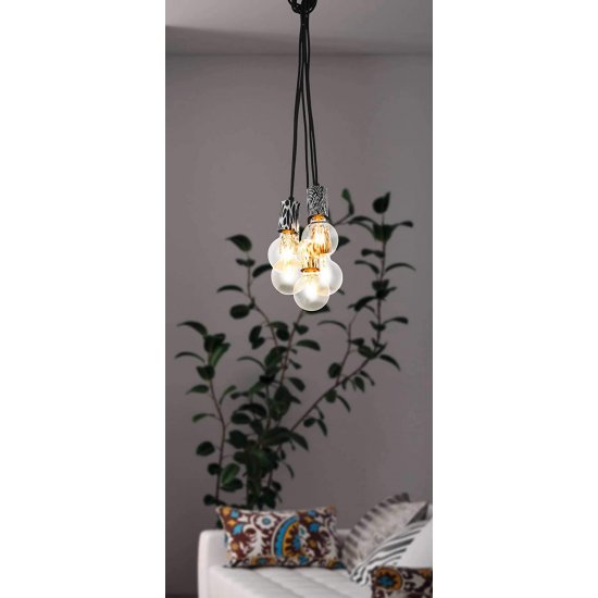 Пендел ETHNO ELEGANCE COULSDON 5xE27 max 5x10W (LED) IP20 черен