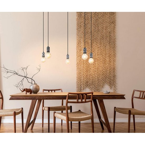 Пендел ETHNO ELEGANCE COULSDON 5xE27 max 5x10W (LED) IP20 черен