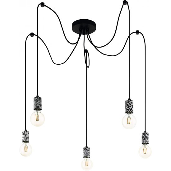 Пендел ETHNO ELEGANCE COULSDON 5xE27 max 5x10W (LED) IP20 черен
