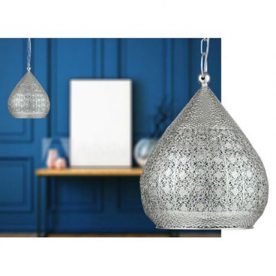 Пендел ETHNO ELEGANCE MELILLA E27 max 60W IP20 сребро
