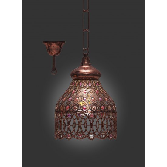 Пендел ETHNO ELEGANCE JADIDA E27 max 60W IP20 антично меден